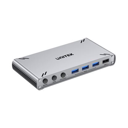 Picture of UNITEK USB-C 10Gbps HDMI Split Screen KVM Switch. Data Intercopy.