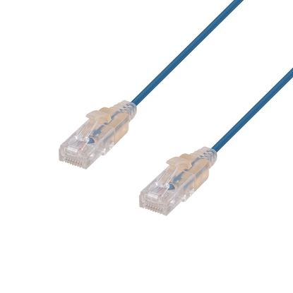 Picture of DYNAMIX 0.15m Cat6A 10G Blue Ultra-Slim Component Level UTP