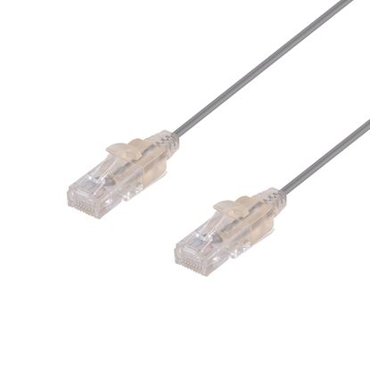 Picture of DYNAMIX 0.15m Cat6A 10G Grey Ultra-Slim Component Level UTP