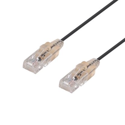 Picture of DYNAMIX 0.15m Cat6A 10G Black Ultra-Slim Component Level UTP
