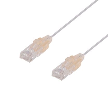 Picture of DYNAMIX 0.15m Cat6A 10G White Ultra-Slim Component Level UTP