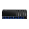 Picture of CUDY 8-Port Gigabit Unmanaged Desktop Switch in Plastic Case.