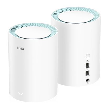 Picture of CUDY AC1200 2-Pack Gigabit Dual Band Wi-Fi Mesh System.