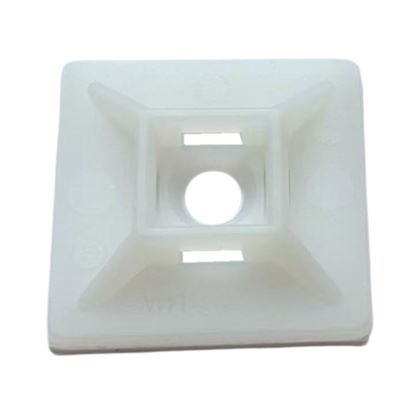 Picture of DYNAMIX 20 x 20mm Self Adhesive Natural Cable Ties Mount.