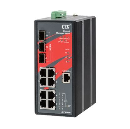 Picture of CTC UNION 8 Port Gigabit Managed Switch.  -40C~75C.