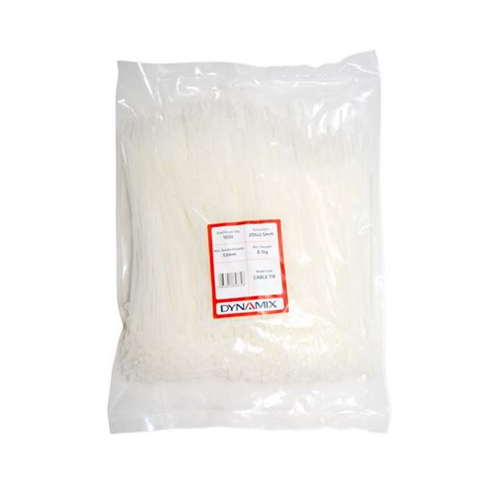 Picture of DYNAMIX 200mm x 2.5mm Cable Tie (Packs of 1000)