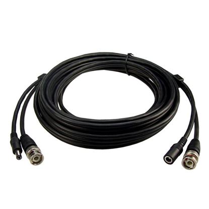 Picture of DYNAMIX 10m BNC Male to Male with 2.1mm Power Cable Male/Female.
