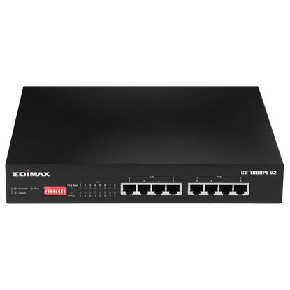 Picture of EDIMAX 8 Port Gigabit PoE+ Long Range Unmanaged Switch with DIP