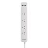 Picture of 4 Way Surge Protected Powerboard 2x USB-A Fast