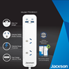 Picture of 2 Way Surge Protected Powerboard 2x USB-A/C Fast