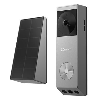 Picture of EZVIZ Video Doorbell with Built-in Battery & Solar Panel.