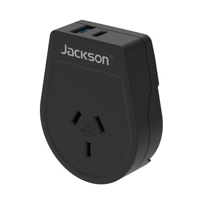 Picture of Outbound 20W PD Travel Adapter USB-A/C Ports NZ/AUS Plugs for