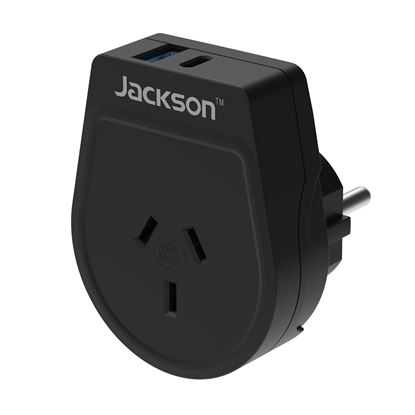 Picture of Outbound 20W PD Travel Adapter USB-A/C Ports NZ/AUS Plugs for