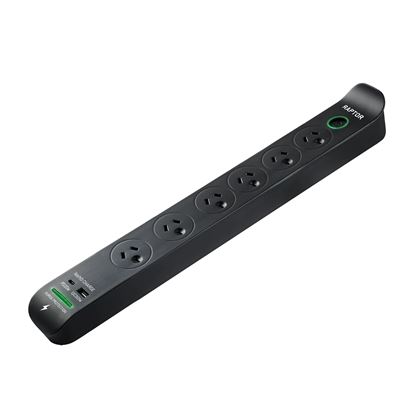 Picture of Raptor Master Switched 6 Way Surge Protected Powerboard