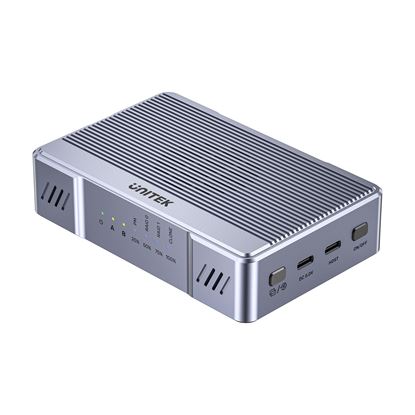 Picture of UNITEK SolidForce 20Gbps Dual Bay Raid M.2 SSD Enclosure.
