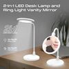 Picture of PROMATE Flexible Gooseneck LED Desk Lamp with Ring Light Vanity Mirror