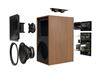 Picture of The Sevens 6.5" Powered Book Speakers Walnut