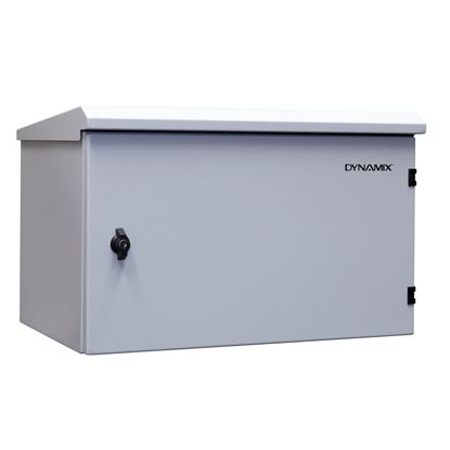 Picture of DYNAMIX 6RU Outdoor Wall Mount Cabinet. External Dims 611x425x390.