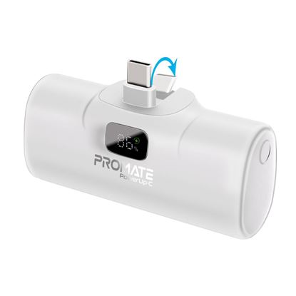 Picture of PROMATE 5000mAh Ultra Compact 20W Power Bank with Built-in USB-C