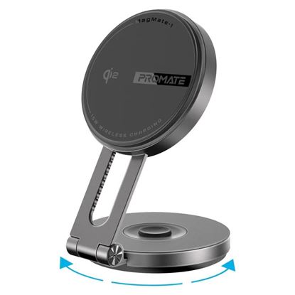 Picture of PROMATE 15W Qi2 Extending Magnetic Wireless Charging Mount.