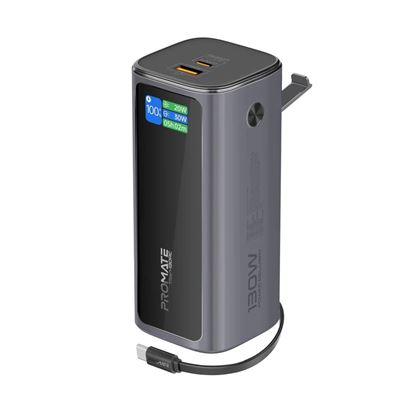 Picture of PROMATE 20000mAh 130W Aluminium Power Bank with Rectractable USB-C