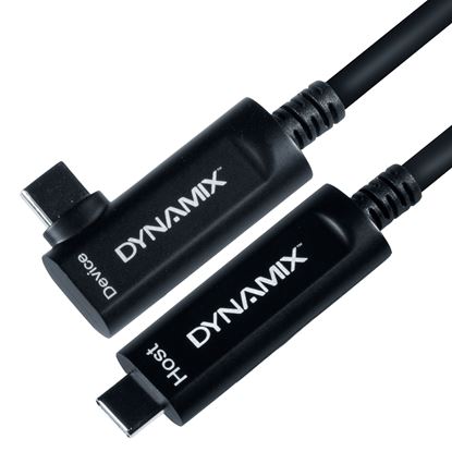 Picture of DYNAMIX 10M USB 3.2 Right-Angled Type C to C Hybrid Active Optical